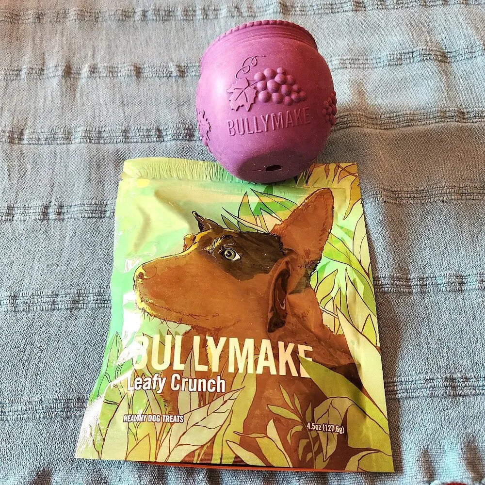 BULLYMAKE Dog Rubber Power Chew & Treat Set – Grape Bowl - NEW